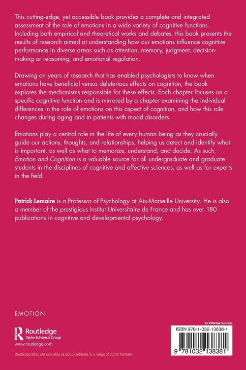Produktbild: Emotion and Cognition