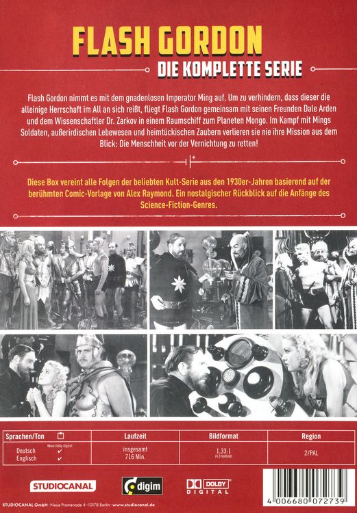 Produktbild: Flash Gordon - Die komplette Serie [4 DVDs]