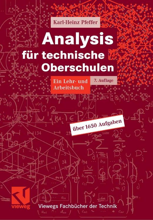 Produktbild: Analysis f&uuml;r technische Oberschulen
