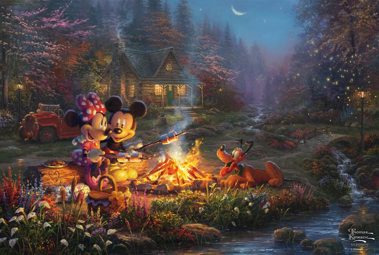 Produktbild: Disney Mickey and Minnie Sweatheart Campfire 200 Teile