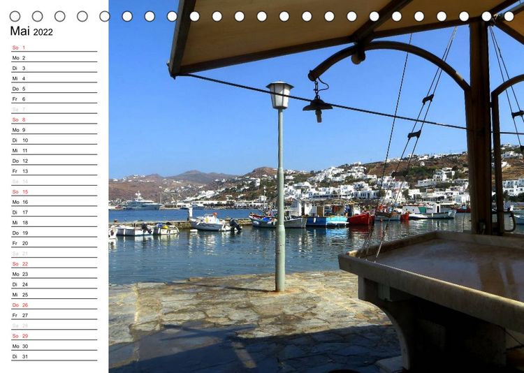 Produktbild: MYKONOS - Insel der Winde (Tischkalender 2022 DIN A5 quer)