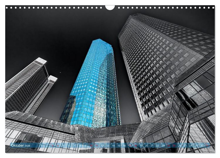 Produktbild: MAINHATTEN architektur kunst (Wandkalender 2026 DIN A3 quer), CALVENDO Monatskalender
