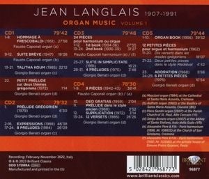 Produktbild: Langlais:Organ Music,Vol.1