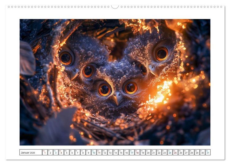 Produktbild: Augen wie Kn&ouml;pfe (Wandkalender 2026 DIN A2 quer), CALVENDO Monatskalender