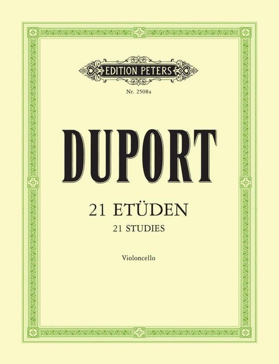 Produktbild: 21 Etüden für Violoncello