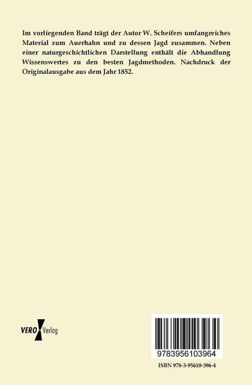 Produktbild: Der Auerhahn und dessen Jagd