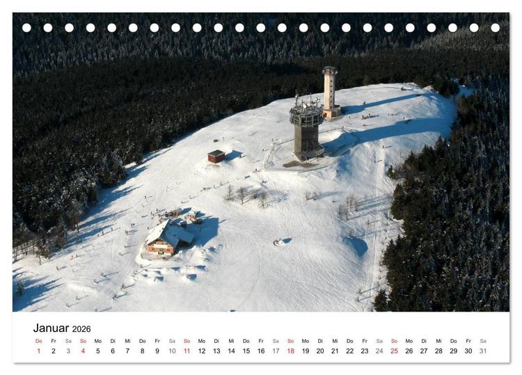 Produktbild: Th&uuml;ringen - mit Abstand betrachtet 2026 (Tischkalender 2026 DIN A5 quer), CALVENDO Monatskalender
