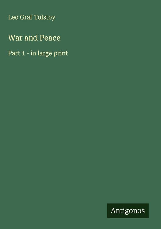 Produktbild: War and Peace