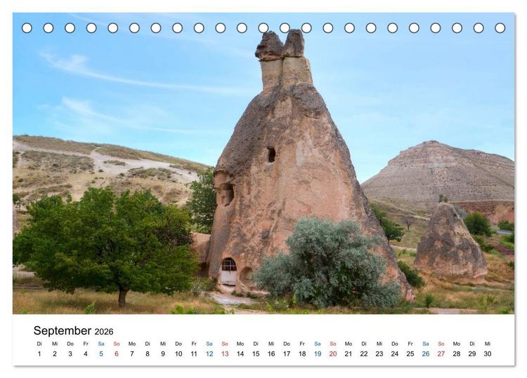 Produktbild: Kappadokien - Das M&auml;rchenland der T&uuml;rkei (Tischkalender 2026 DIN A5 quer), CALVENDO Monatskalender