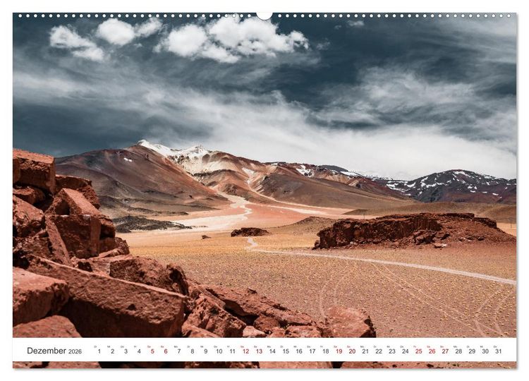 Produktbild: Chile - Die stille Kraft der Atacama (hochwertiger Premium Wandkalender 2026 DIN A2 quer), Kunstdruck in Hochglanz