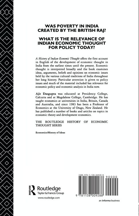 Produktbild: A History of Indian Economic Thought