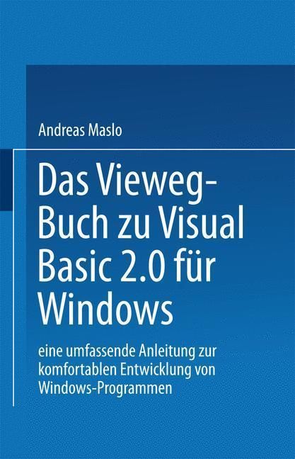 Produktbild: Das Vieweg-Buch zu Visual Basic 2.0 f&uuml;r Windows