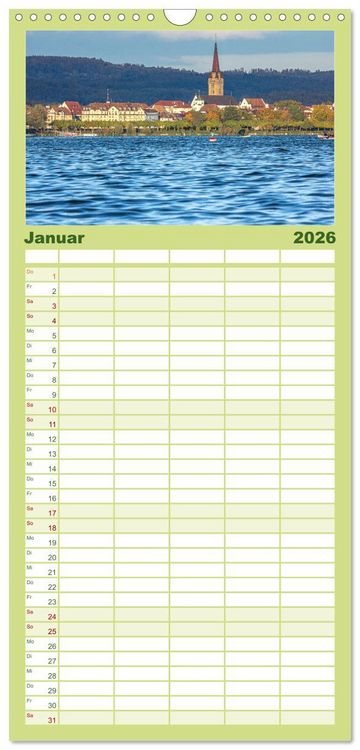 Produktbild: Familienplaner 2026 - Radolfzell am sch&ouml;nen Bodensee mit 5 Spalten (Wandkalender, 21 x 45 cm) CALVENDO