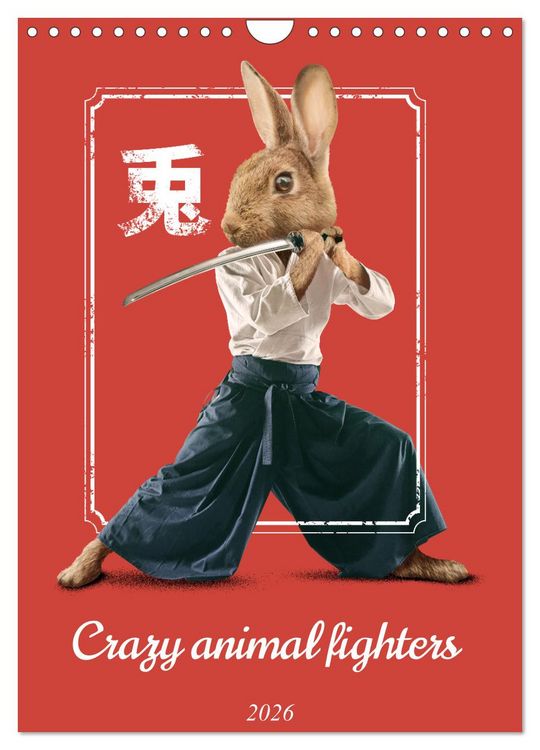 Produktbild: Crazy animal fighters (Wall Calendar 2026 DIN A4 portrait), CALVENDO 12 Month Wall Calendar