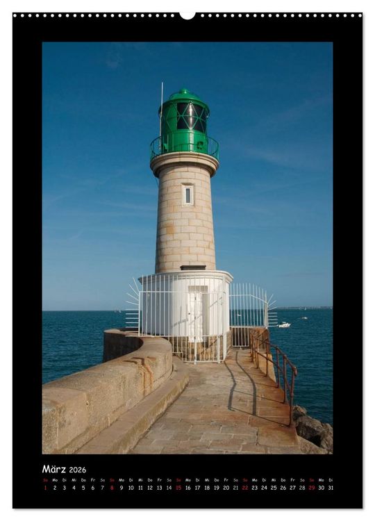 Produktbild: Leuchtt&uuml;rme Frankreich (hochwertiger Premium Wandkalender 2026 DIN A2 hoch), Kunstdruck in Hochglanz