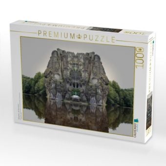 Produktbild: CALVENDO Puzzle Spiegelwelt - die Externsteine | 1000 Teile Lege-Gr&ouml;&szlig;e 64x48cm Foto-Puzzle f&uuml;r gl&uuml;ckliche Stunden