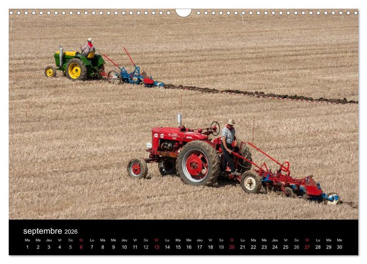 Produktbild: Anciens tracteurs agricoles (Calendrier mural 2026 DIN A3 vertical), CALVENDO calendrier mensuel