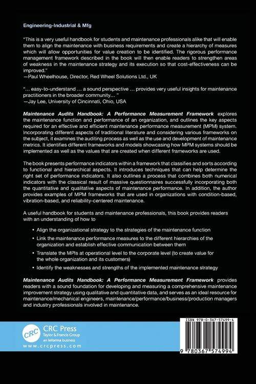 Produktbild: Maintenance Audits Handbook