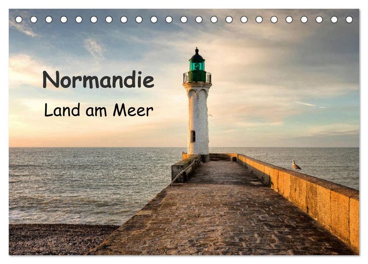 Produktbild: Normandie - Land am Meer (Tischkalender 2026 DIN A5 quer), CALVENDO Monatskalender