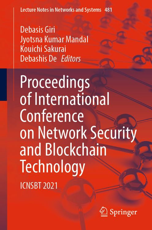 Produktbild: Proceedings of International Conference on Network Security and Blockchain Technology
