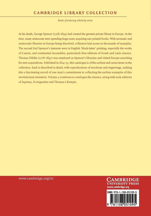Produktbild: Bibliotheca Spenceriana - Volume 3
