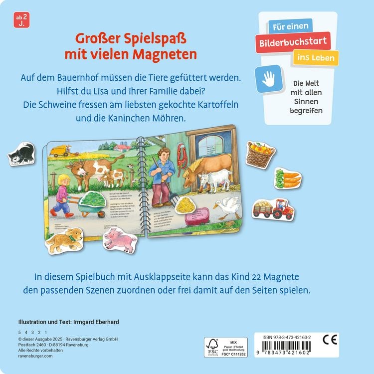 Produktbild: Mein gro&szlig;es Magnetbuch - Wer f&uuml;ttert wen?
