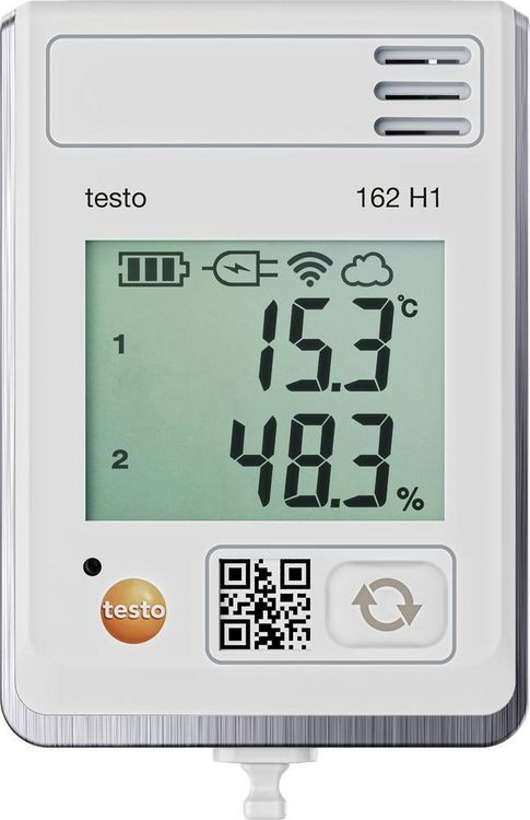 Produktbild: testo 0572 1624 162 H1 Multi-Datenlogger Messgr&ouml;&szlig;e Temperatur, Luftfeuchtigkeit -30 bis 50 &deg;C 0 bis 100 % rF inkl. Wandhalterung