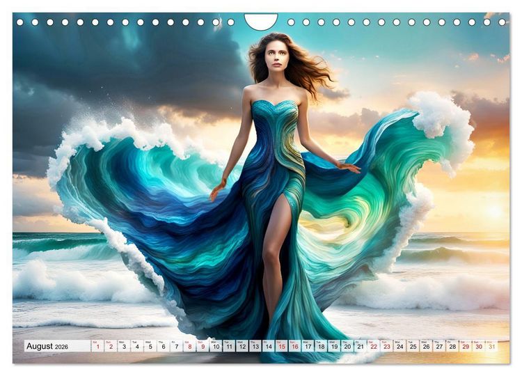 Produktbild: Harmony - Elegance in harmony of waves (Wall Calendar 2026 DIN A4 landscape), CALVENDO 12 Month Wall Calendar