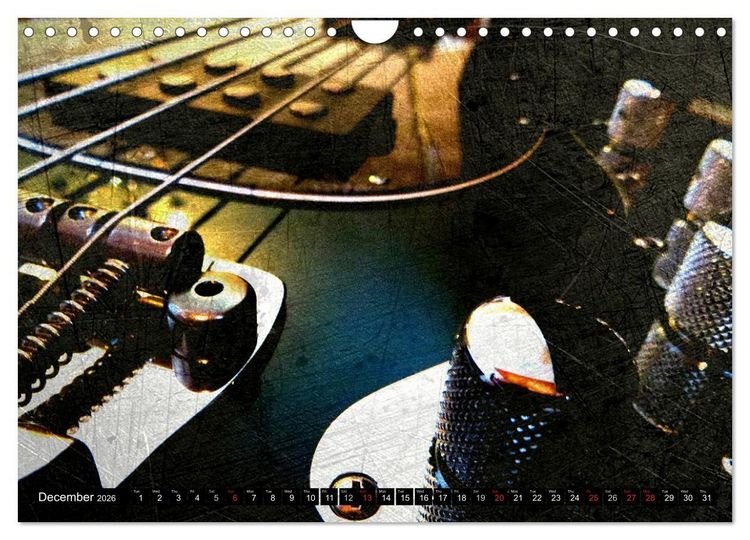 Produktbild: GUITARS Vintage Style (Wall Calendar 2026 DIN A4 landscape), CALVENDO 12 Month Wall Calendar