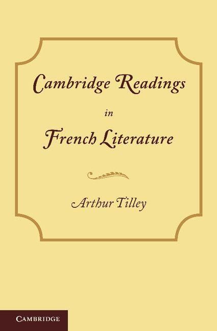 Produktbild: Cambridge Readings in French Literature