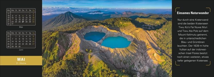 Produktbild: Naturparadiese Premium-Tischplaner 2027 - Wochenkalender mit 53 Fotografien