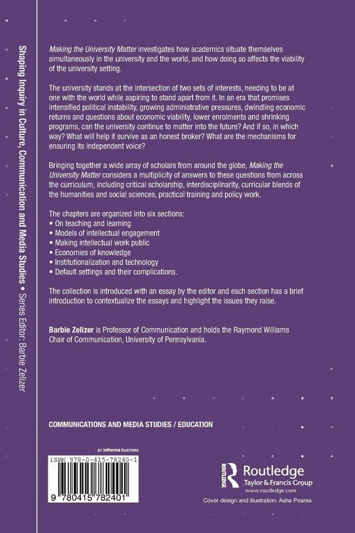 Produktbild: Making the University Matter