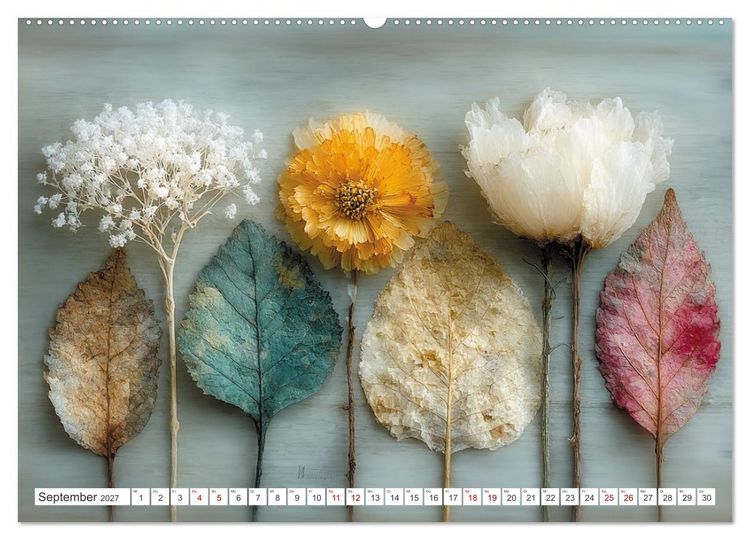Produktbild: Blumen und Bl&auml;tter sind das sanfte L&auml;cheln der Natur. (Wandkalender 2027 DIN A2 quer), CALVENDO Monatskalender