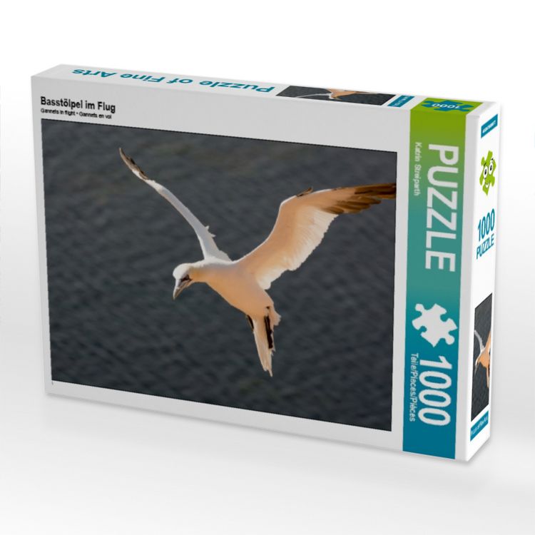 Produktbild: CALVENDO Puzzle Basst&ouml;lpel im Flug 1000 Teile Puzzle quer | 1000 Teile Lege-Gr&ouml;&szlig;e 64 &times; 48 cm Foto-Puzzle f&uuml;r gl&uuml;ckliche Stunden