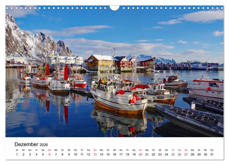 Produktbild: Norwegen 2026 - vom Fjord zum Fjell (Wandkalender 2026 DIN A3 quer), CALVENDO Monatskalender