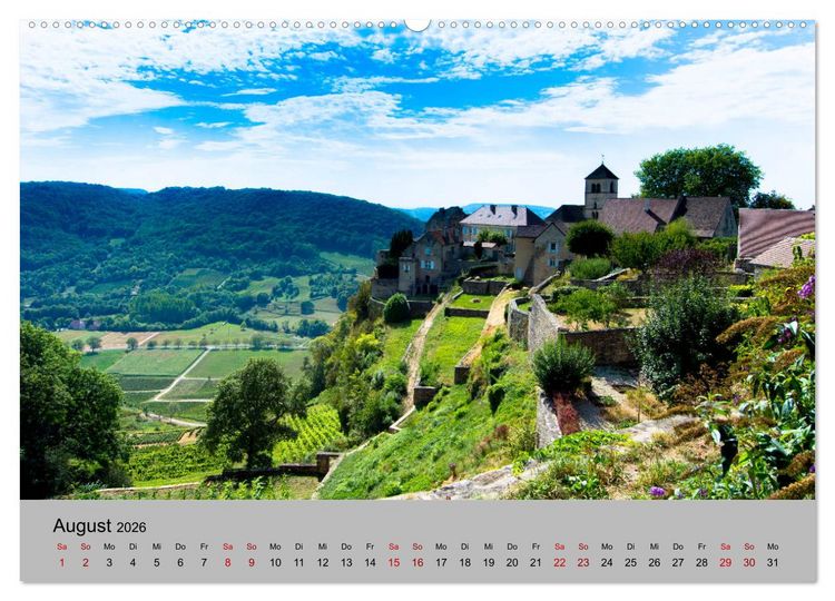 Produktbild: Zauberhaftes Franche Comt&eacute; (hochwertiger Premium Wandkalender 2026 DIN A2 quer), Kunstdruck in Hochglanz