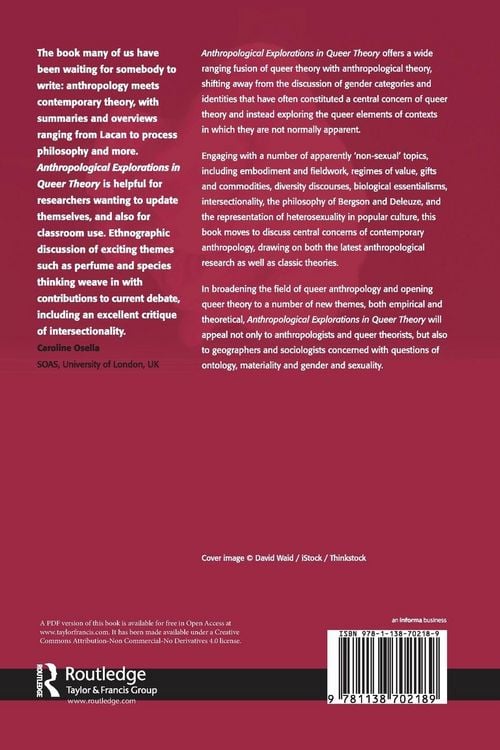 Produktbild: Anthropological Explorations in Queer Theory