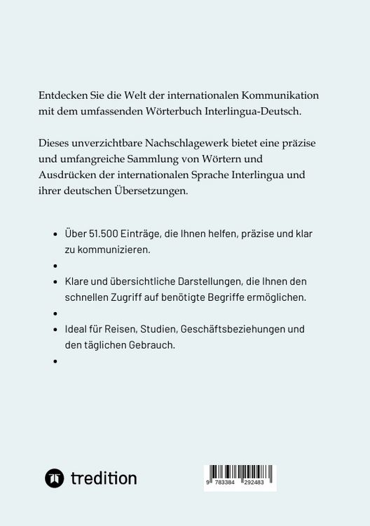 Produktbild: W&ouml;rterbuch Interlingua - Deutsch