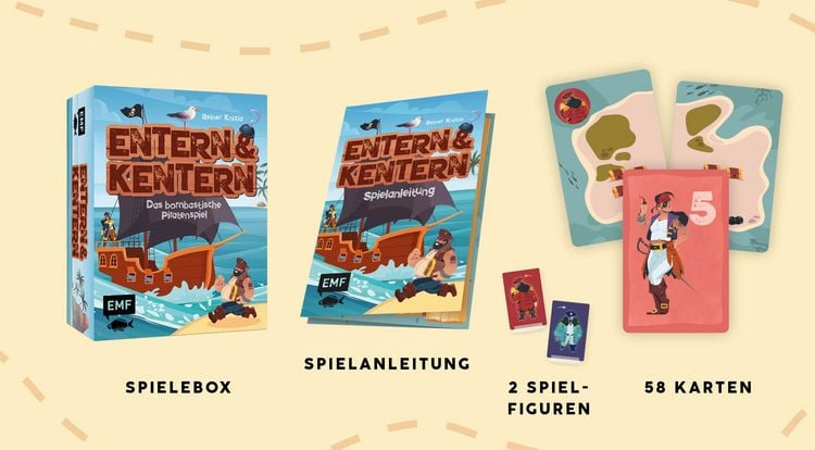 Produktbild: Kartenspiel: Entern & Kentern &ndash; Das bombastische Piratenspiel f&uuml;r die ganze Familie