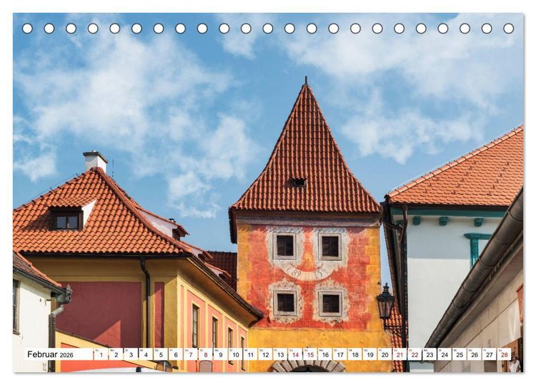 Produktbild: Ein Wochenende in Krumau (Tischkalender 2026 DIN A5 quer), CALVENDO Monatskalender