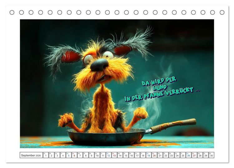 Produktbild: Tierisch gute Redensarten (Tischkalender 2026 DIN A5 quer), CALVENDO Monatskalender