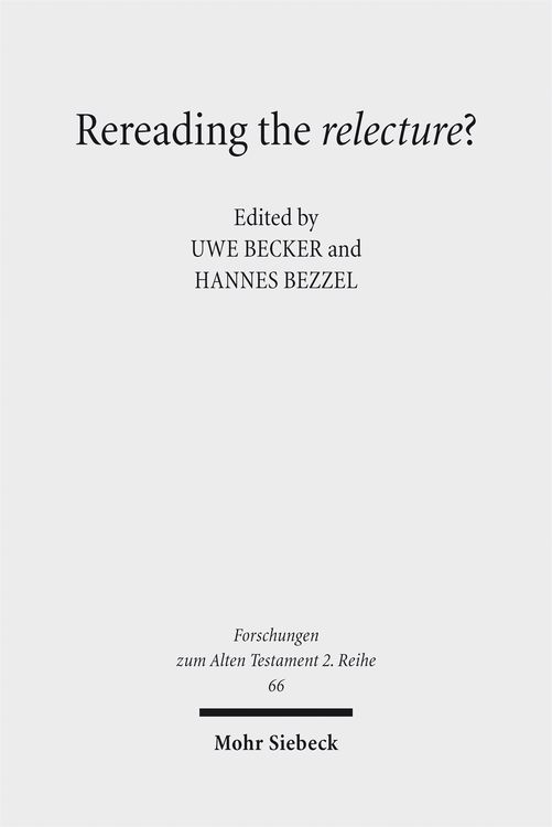 Produktbild: Rereading the relecture?