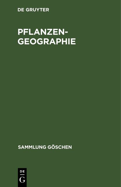 Produktbild: Pflanzengeographie