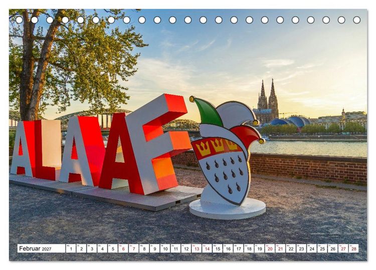 Produktbild: K&ouml;ln - Facetten einer Stadt (Tischkalender 2027 DIN A5 quer), CALVENDO Monatskalender