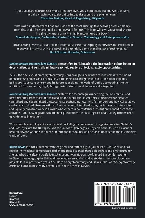 Produktbild: Understanding Decentralized Finance