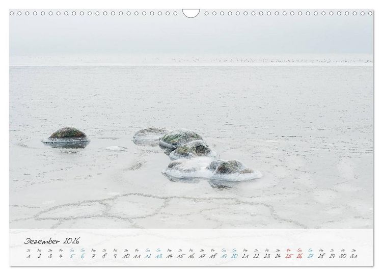 Produktbild: Sehnsucht Meer - Poesie der Stille (Wandkalender 2026 DIN A3 quer), CALVENDO Monatskalender
