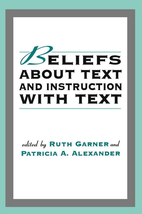 Produktbild: Beliefs About Text and Instruction With Text