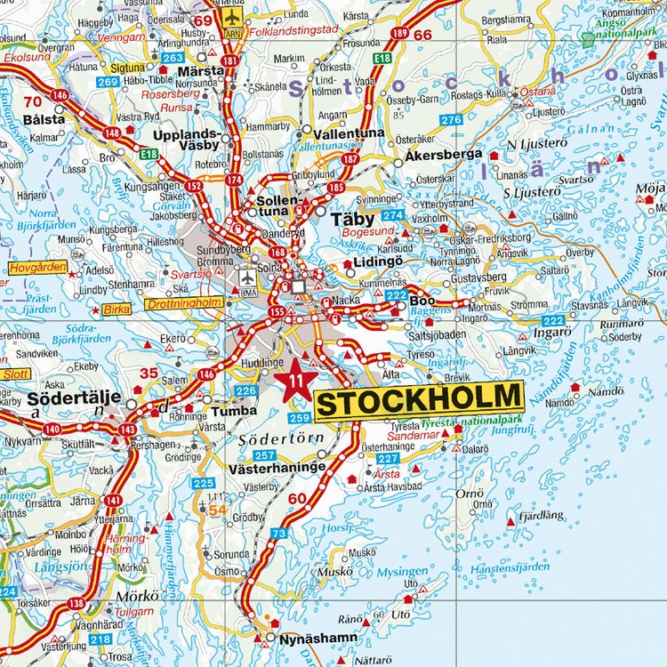 Produktbild: MARCO POLO Reisekarte Schweden 1:900.000
