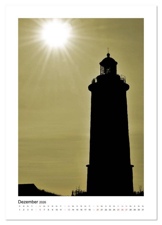 Produktbild: Leuchtt&uuml;rme - Impressionen der stillen Wachposten am Ufer (Wandkalender 2026 DIN A2 hoch), CALVENDO Monatskalender