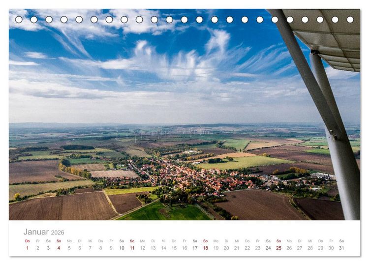 Produktbild: Harzvorland Luftbilder 2026 (Tischkalender 2026 DIN A5 quer), CALVENDO Monatskalender